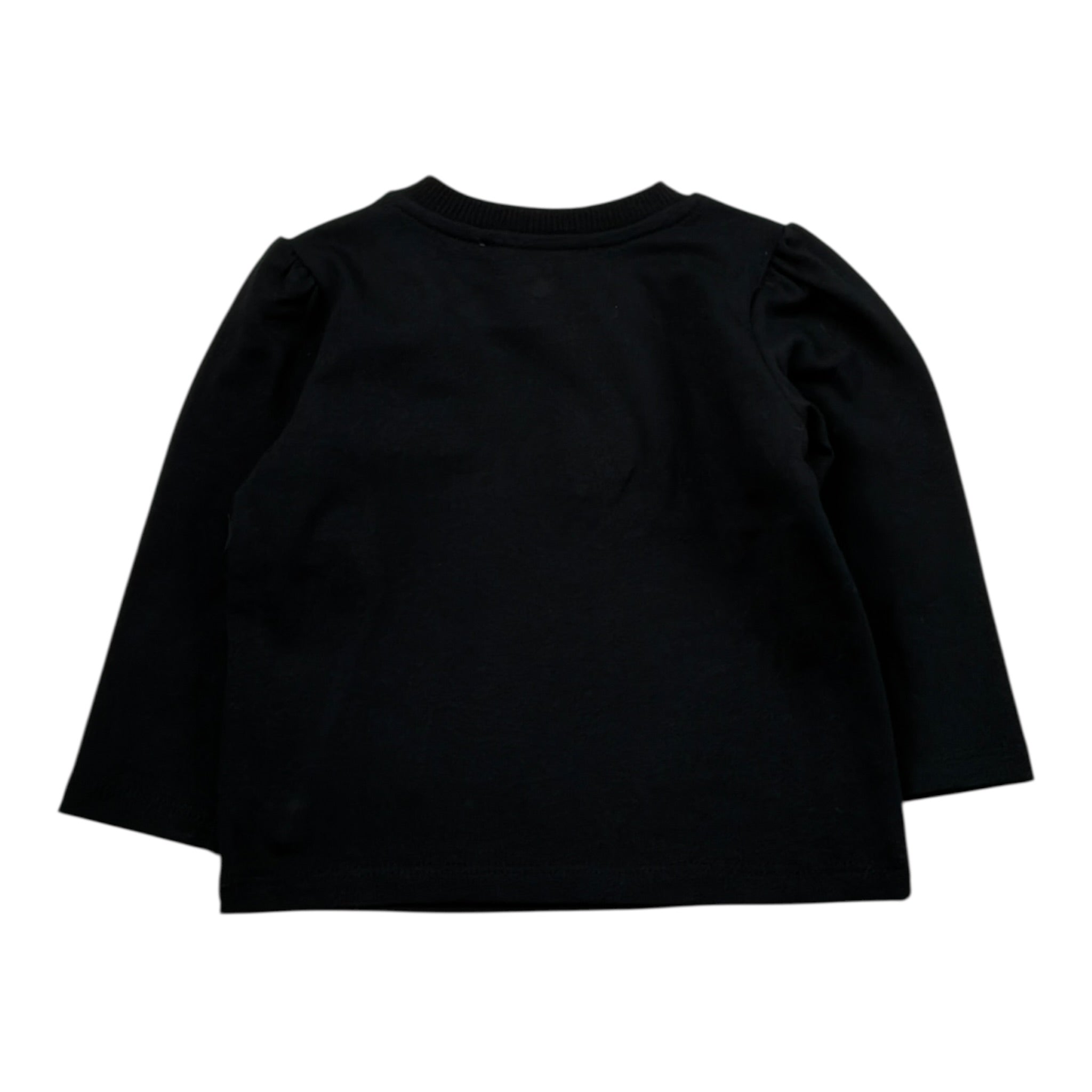 Moschino Shirt tinta unita con Stampa Nero per Neonata MAO00V NERO MOSCHINO 