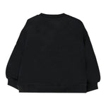 Moschino Felpa Chiusa Girocollo tinta unita con Stampa Nero per Neonata MDF033 NERO MOSCHINO 