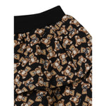 Moschino Gonna tinta unita con Stampe Orsi Nero per Bambina MDJ01NJ NERO MOSCHINO 