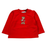Moschino Shirt Girocollo tinta unita con Logo Rosso per Neonato MDO00V ROSSO MOSCHINO 