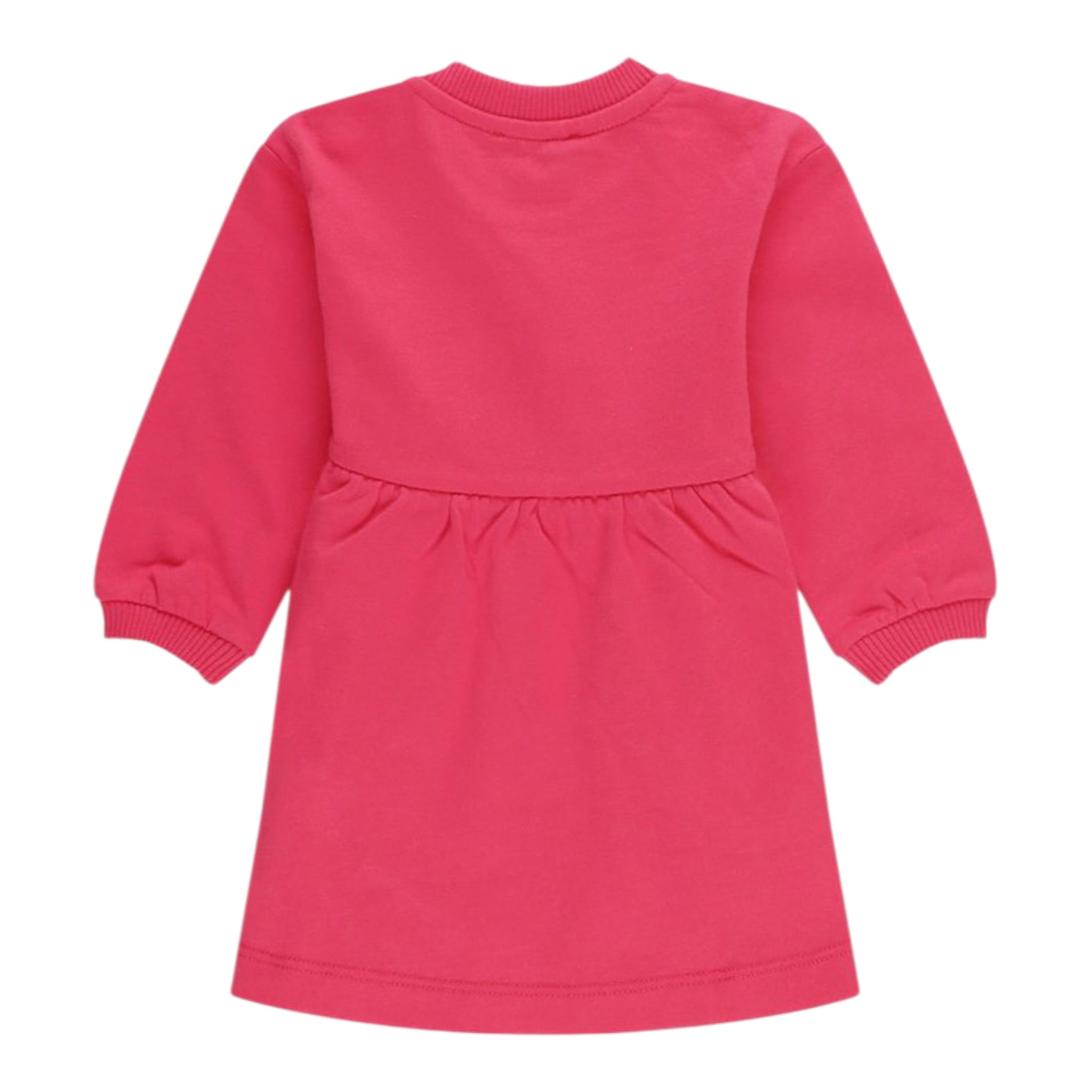 Moschino Abito Manica Lunga tinta unita con Stampa Fuxia per Neonata MDV0CU FUXIA MOSCHINO 