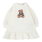 Moschino Abito Girocollo tinta unita Bianco per Neonata MDV0CW BIANCO MOSCHINO 