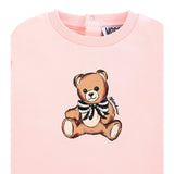 Moschino Abito Girocollo tinta unita Rosa per Bambina MDV0CWJXX ROSA MOSCHINO 