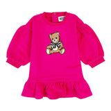 Moschino Abito Girocollo tinta unita Fuxia per Bambina MDV0CWJXXXX FUXIA MOSCHINO 