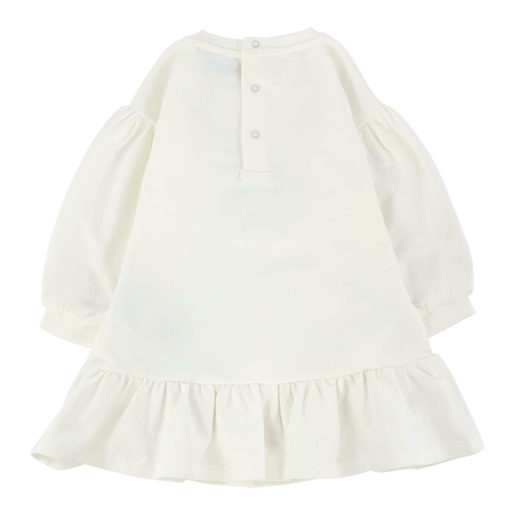 Moschino Abito Girocollo tinta unita Panna per Neonata MDV0CWXX PANNA MOSCHINO 