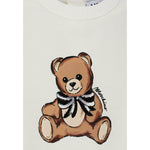 Moschino Abito Girocollo tinta unita Panna per Neonata MDV0CWXX PANNA MOSCHINO 