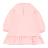 Moschino Abito Girocollo tinta unita Rosa per Neonata MDV0CWXXX ROSA MOSCHINO 