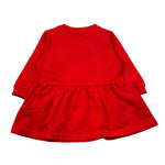 Moschino Abito Manica Lunga tinta unita con Logo Rosso per Neonata MDV0DO ROSSO MOSCHINO 