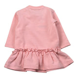 Moschino Abito tinta unita Girocollo con Fantasia Rosa per Neonata MDV0DS ROSA MOSCHINO 