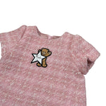 Moschino Abito tinta unita con Stampa Rosa per Neonata MDV0DV ROSA MOSCHINO 