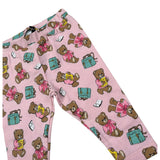 Moschino Leggins tinta unita con Stampa Rosa per Neonata MKP032 ROSA MOSCHINO 