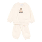 Moschino Completo 2 Pezzi Felpa-Pantalone tinta unita Beige per Bambino MMK05EJXX BEIGE MOSCHINO 