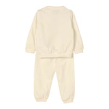 Moschino Completo 2 Pezzi Felpa-Pantalone tinta unita Beige per Bambino MMK05EJXX BEIGE MOSCHINO 
