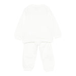 Moschino Completo 2 Pezzi Felpa-Pantalone tinta unita Panna per Bambino MMK05EJXX PANNA MOSCHINO 