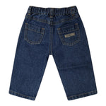 Moschino Jeans tinta unita con Elastico In Vita Blu per Bambino MMP04ZX BLU MOSCHINO 