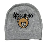 Moschino Cappello tinta unita con Logo Grigio per Neonato MMX05X GRIGIO MOSCHINO 