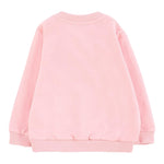 Moschino Felpa Chiusa Girocollo tinta unita con Stampa Rosa per Neonata MNF060X ROSA MOSCHINO 