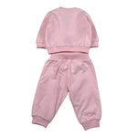 Moschino Completo 2Pz Felpa-Pantalone tinta unita Rosa per Neonata MPK05E ROSA MOSCHINO 