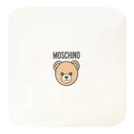 Moschino Coperta tinta unita con Logo Bianco per Neonato MQB00F BIANCO MOSCHINO 