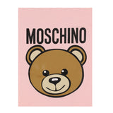Moschino Coperta tinta unita con Logo Rosa per Neonata MQB00FX ROSA MOSCHINO 