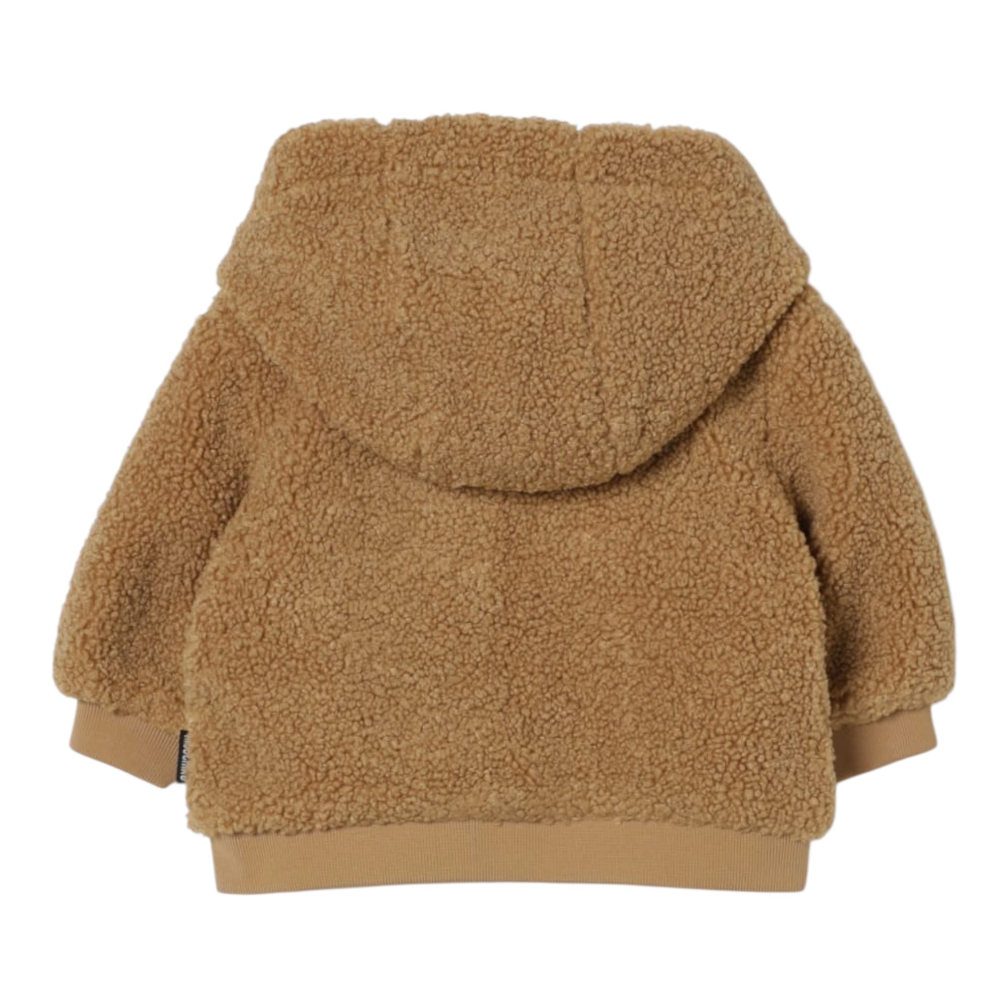 Moschino Giubbino Iteddy tinta unita con Zip E Cappuccio Cammello per Neonato MUA008X CAMMELLO MOSCHINO 