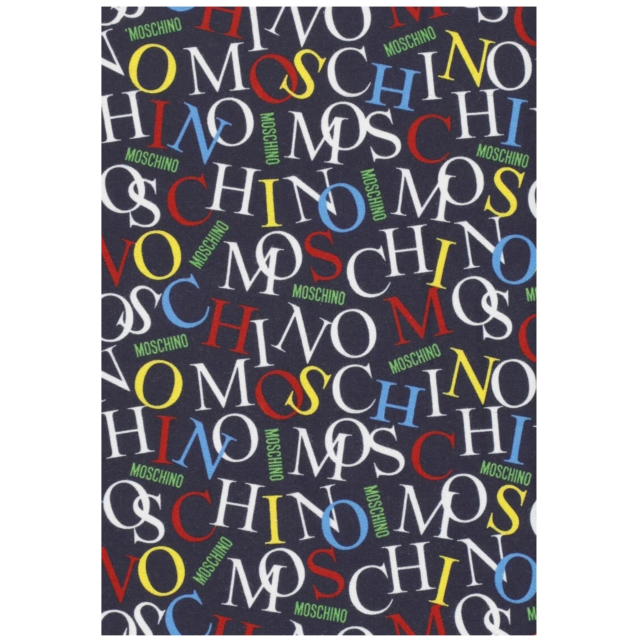 Moschino Felpa Chiusa Girocollo tinta unita con Stampe Blu per Neonato MUF060 BLU MOSCHINO 