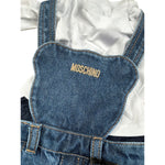 Moschino Completo 2 Shirt-Salopette Blu per Bambino MUK059J BLU MOSCHINO 