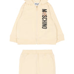 Moschino Completo 2Pz Felpa-Pantalone Beige per Neonato MUK05DM BEIGE MOSCHINO 