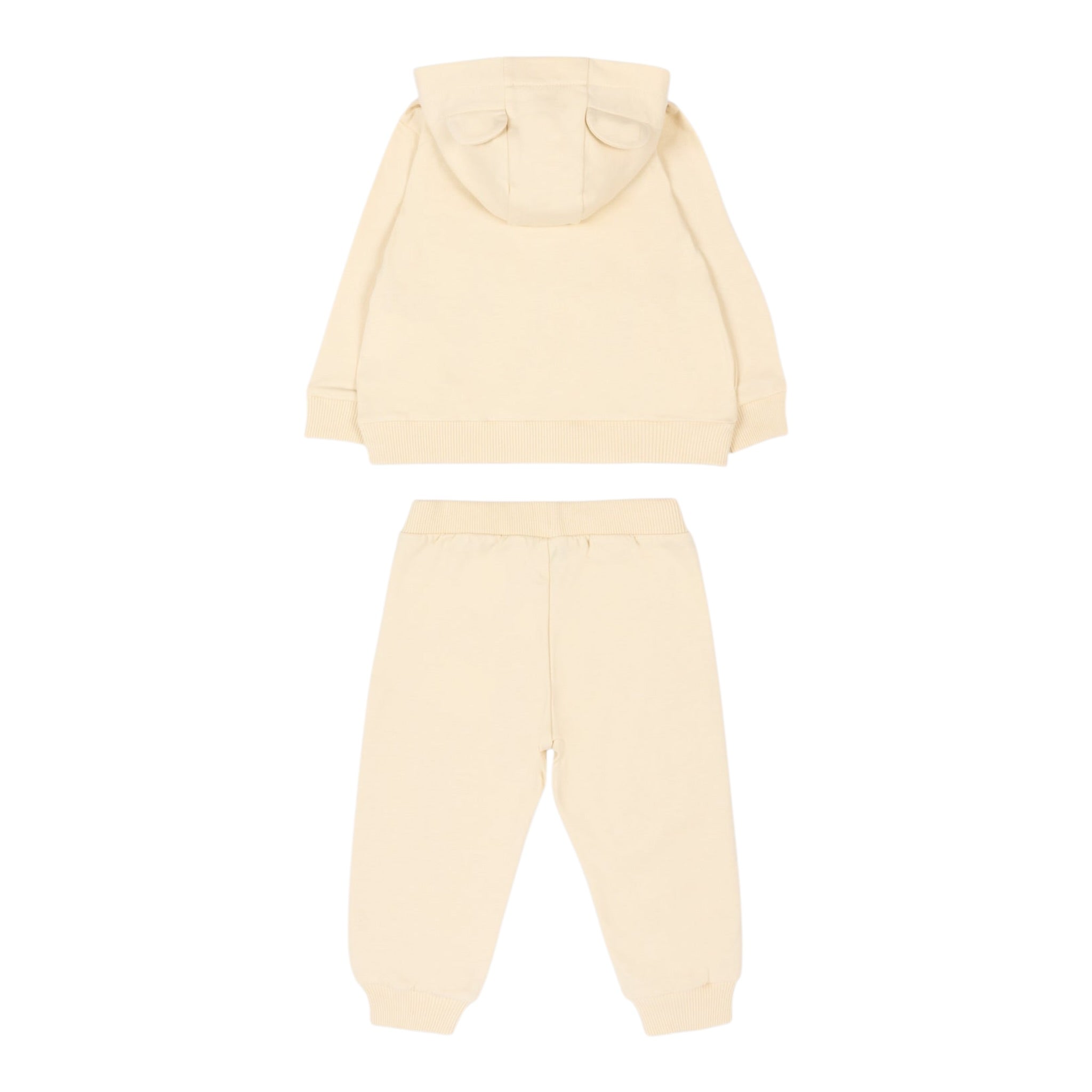 Moschino Completo 2Pz Felpa-Pantalone Beige per Bambino MUK05DMJ BEIGE MOSCHINO 