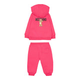 Moschino Completo 2 Pezzi Felpa-Pantalone tinta unita Fuxia per Neonata MUK05G FUXIA MOSCHINO 