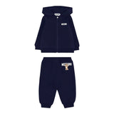 Moschino Completo 2 Pezzi Felpa-Pantalone tinta unita Blu per Bambino MUK05GOJ BLU MOSCHINO 