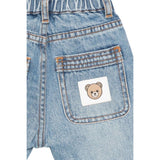 Moschino Jeans tinta unita con Elastico In Vita Azzurro per Neonato MUP05HXX AZZURRO MOSCHINO 