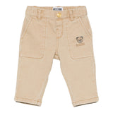 Moschino Pantalone tinta unita con Tasche Beige per Bambino MUP05LX BEIGE MOSCHINO 