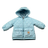 Moschino Giubbino tinta unita con Logo Azzurro per Neonato MUS036 AZZURRO MOSCHINO 