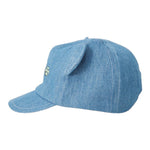 Moschino Berretto tinta unita In Denim Azzurro per Neonato MUX057 AZZURRO MOSCHINO 
