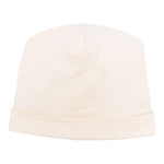Moschino Cappello tinta unita con Logo Beige per Neonata MUX05A BEIGE MOSCHINO 