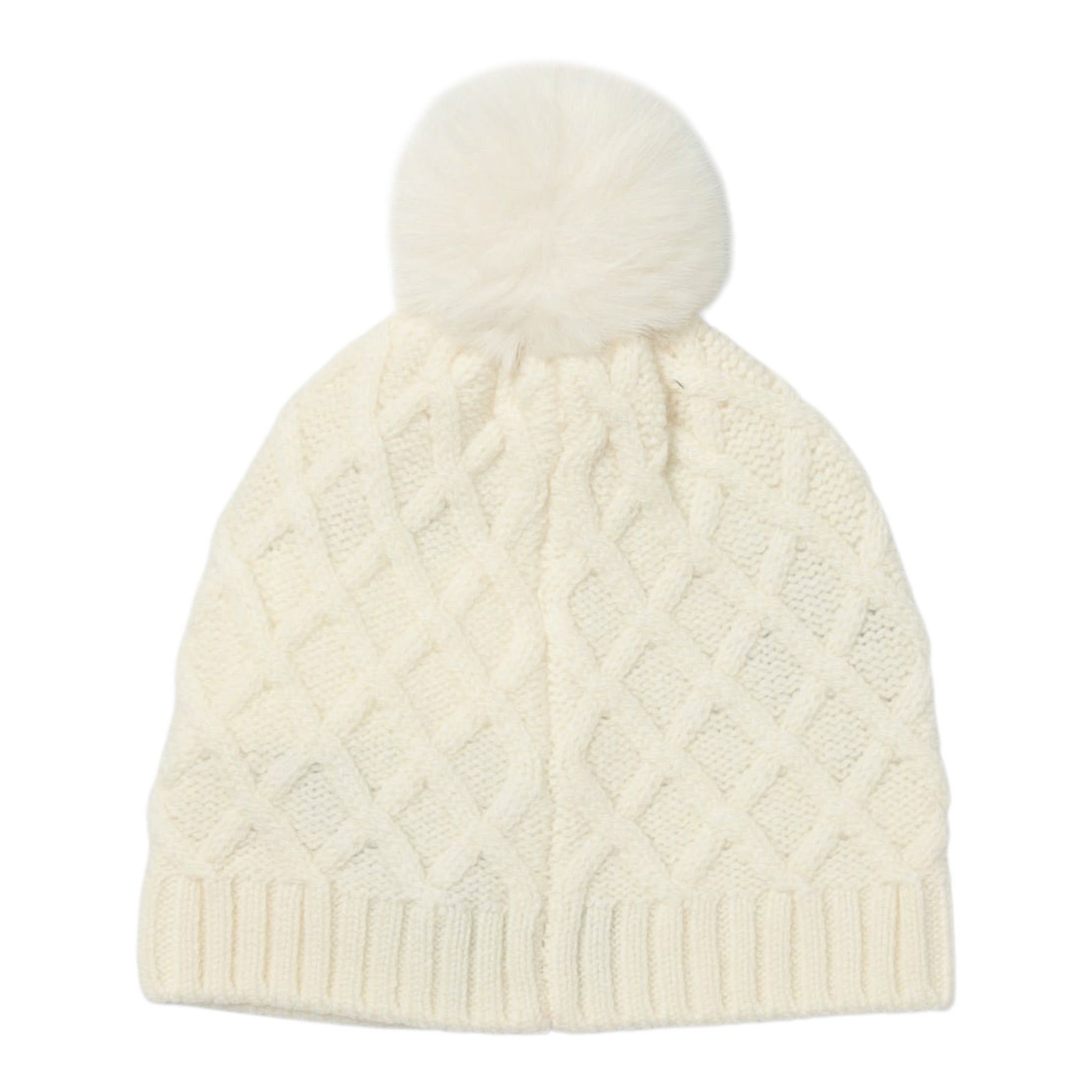 Moschino Cappello tinta unita con Logo Panna per Neonato MUX05J PANNA MOSCHINO 