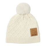 Moschino Cappello tinta unita con Logo Panna per Neonato MUX05J PANNA MOSCHINO 