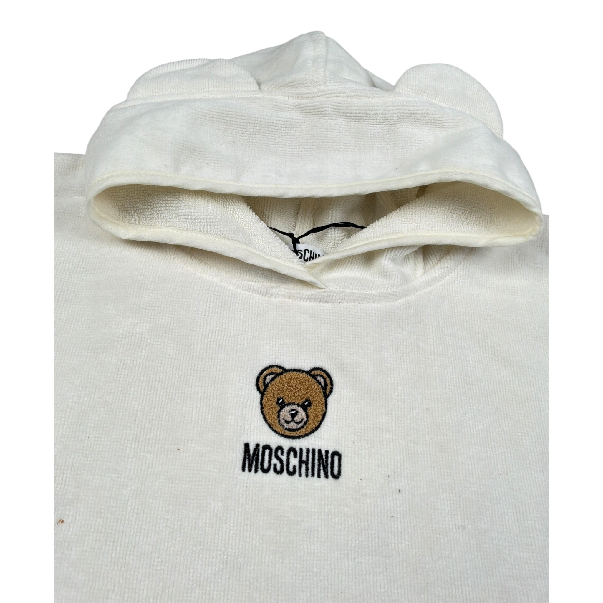 Moschino Accappatoio tinta unita Panna per Neonato MUX05X PANNA MOSCHINO 