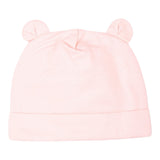Moschino Set Cappello-Bavetta tinta unita Rosa per Neonata MUY08KXF ROSA MOSCHINO 