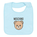 Moschino Set Cappello-Bavetta tinta unita Azzurro per Neonato MUY08KXX AZZURRO MOSCHINO 