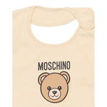 Moschino Set Cappello-Bavetta tinta unita Beige per Neonato MUY08KXX BEIGE MOSCHINO 