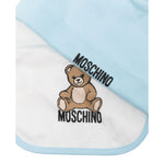 Moschino Set Cappello-Bavetta tinta unita Azzurro per Neonato MUY08LO AZZURRO MOSCHINO 