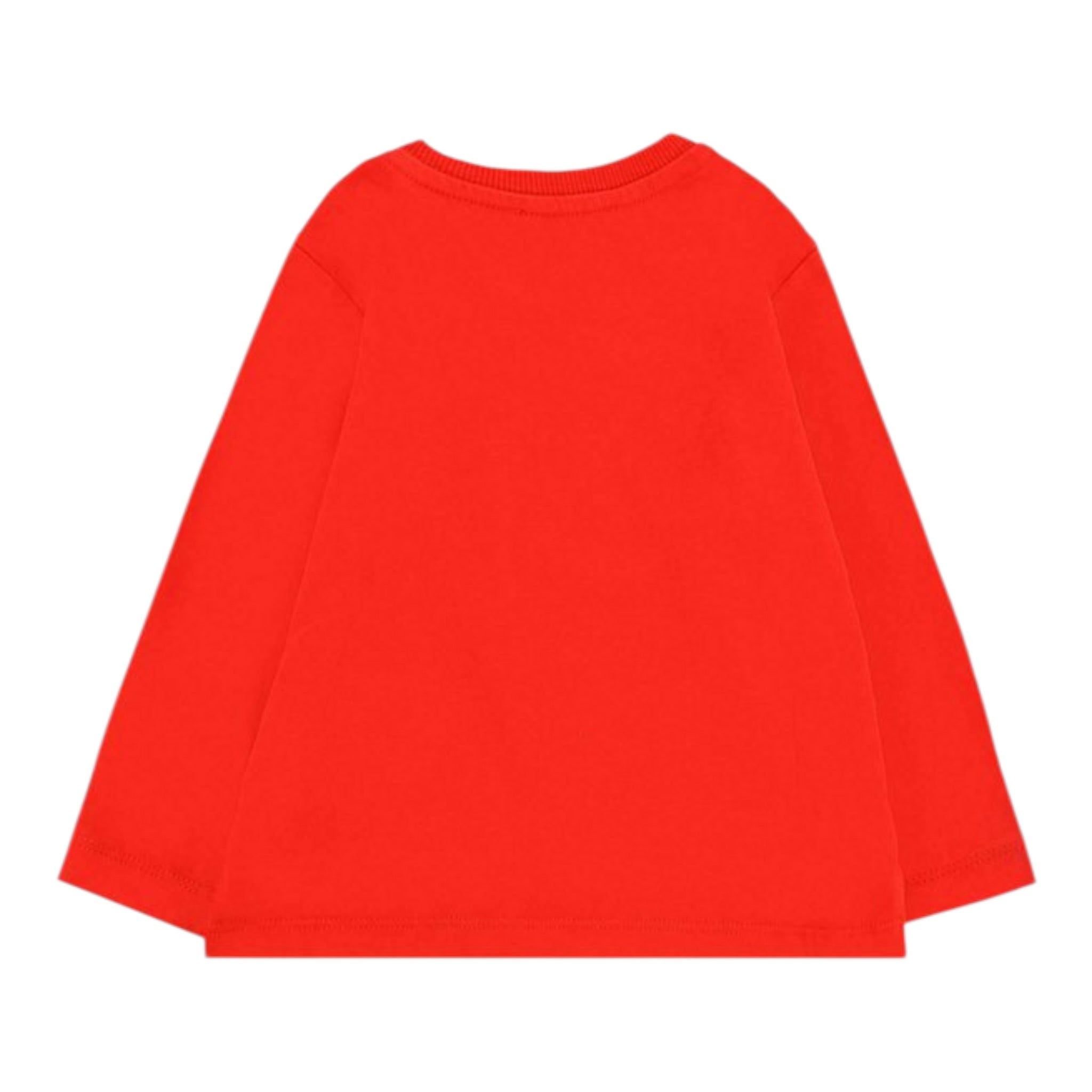 Moschino Shirt Girocollo tinta unita con Logo Rosso per Neonato MVO00R ROSSO MOSCHINO 