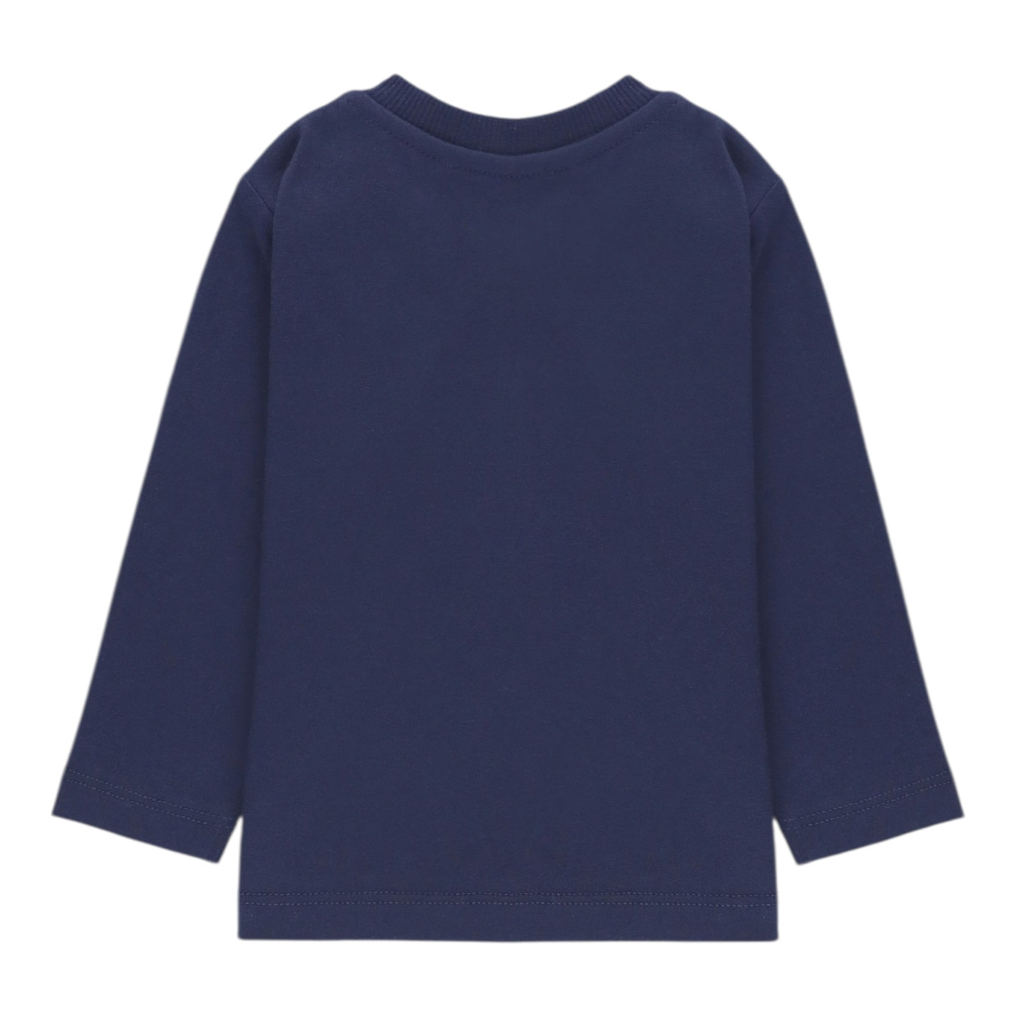 Moschino Shirt Girocollo tinta unita con Stampa Blu per Neonato MWO00R BLU MOSCHINO 
