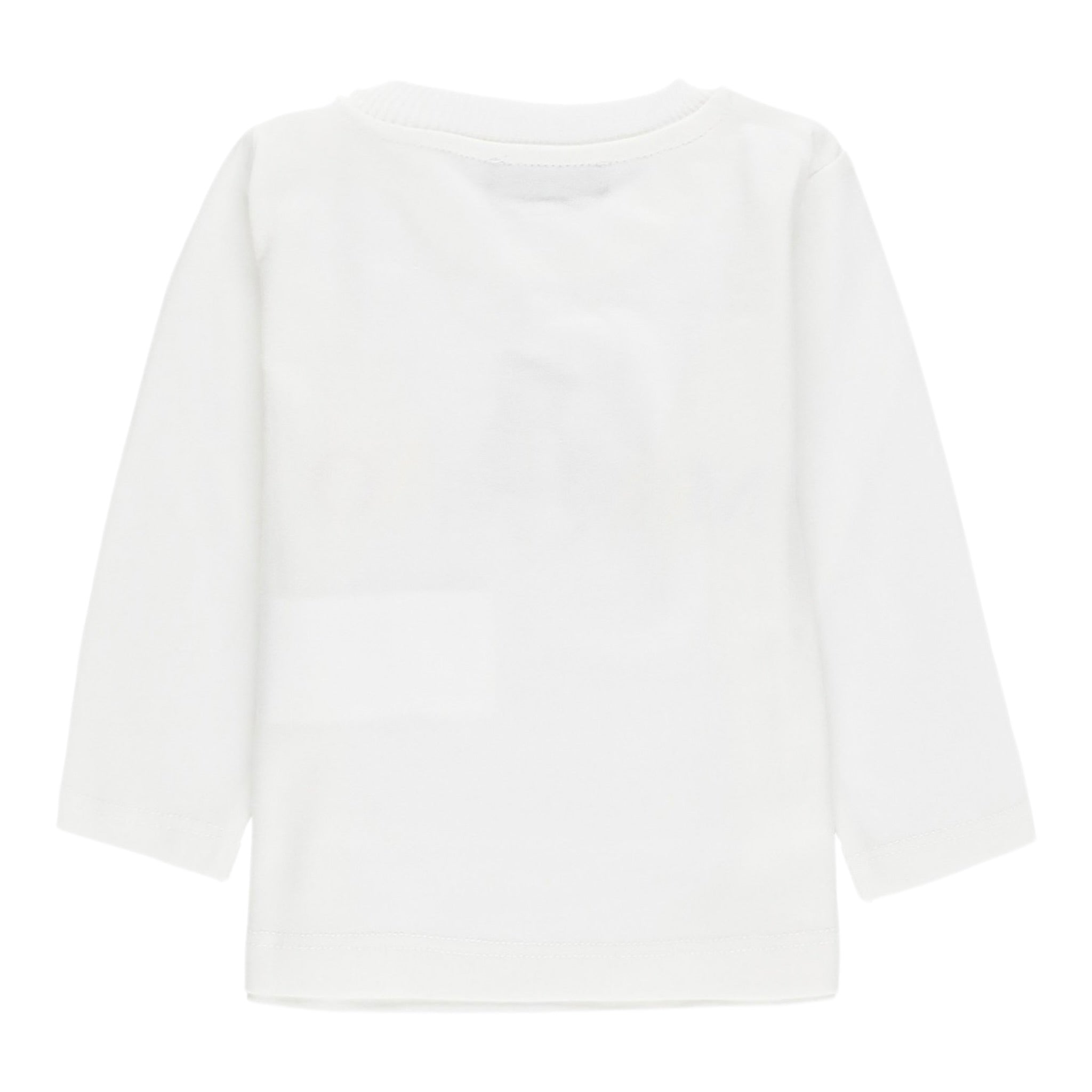Moschino Shirt Girocollo tinta unita con Stampa Bianco per Bambino MWO00RJ BIANCO MOSCHINO 