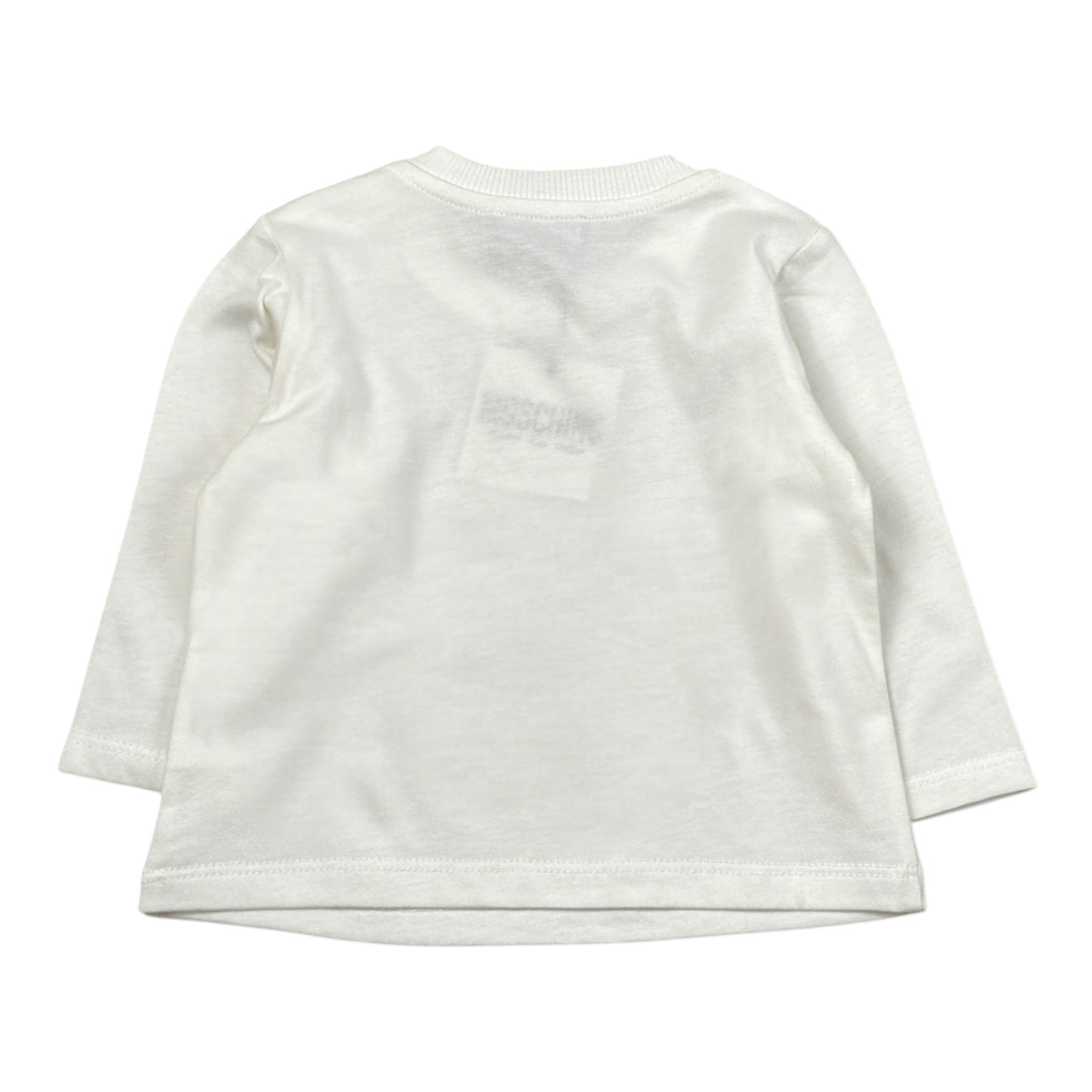 Moschino Shirt tinta unita con Stampa Bianco per Neonata MWO014 BIANCO MOSCHINO 