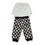 Moschino Completo 2 Pezzi Felpa-Pantalone Bianco/Nero per Neonato MXK02F BIANCO/NERO MOSCHINO 
