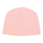 Moschino Cappello tinta unita con Logo Rosa per Neonata MXX031A ROSA MOSCHINO 