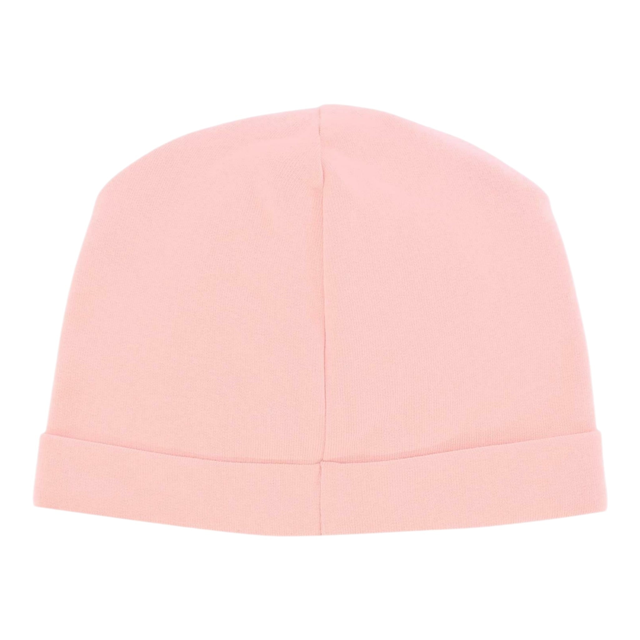 Moschino Cappello tinta unita con Logo Rosa per Neonata MXX031A ROSA MOSCHINO 